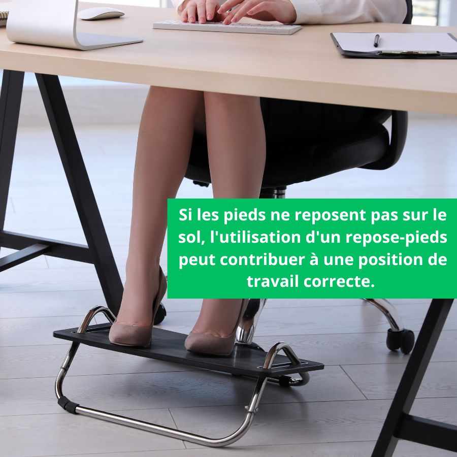 Guide du repose pied de bureau : confort et ergonomie contre le