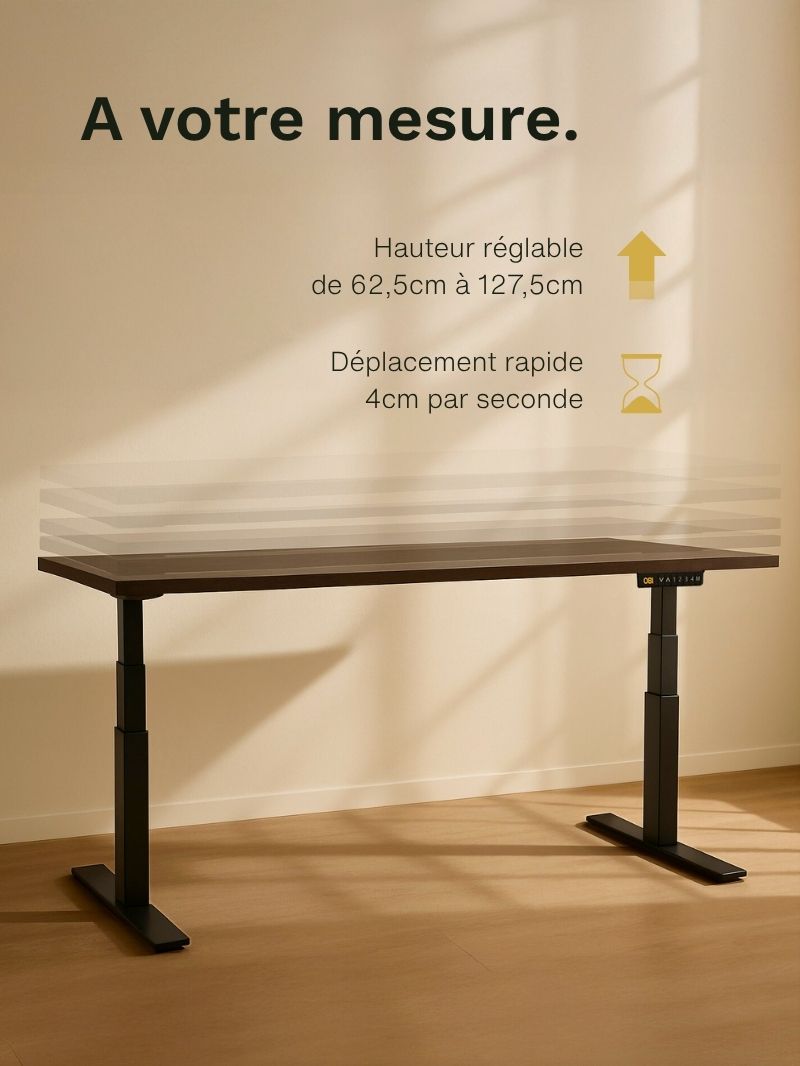 Bureau Assis Debout ADVANCED par AUM WORLD réglage de la hauteur
