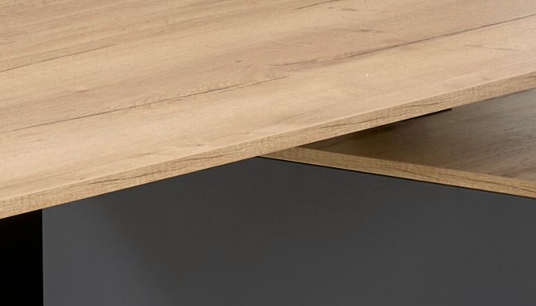 Bureau Assis Debout PRESTIGE finition chêne naturel