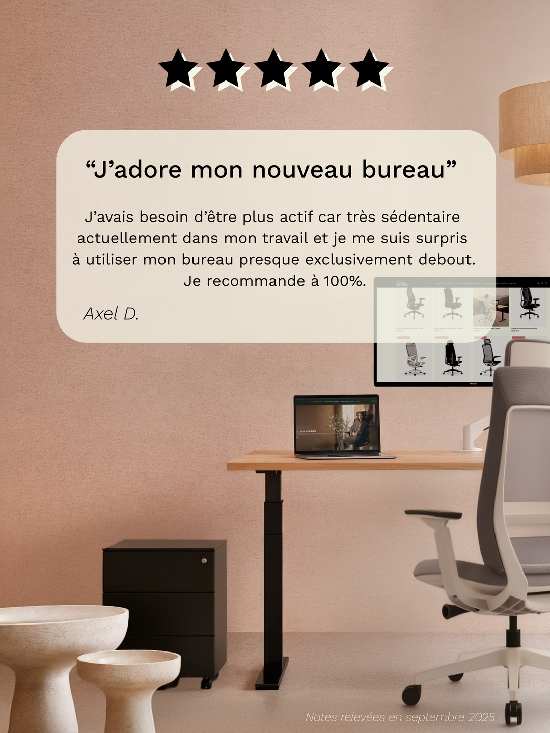 Avis bureau Assis Debout AUM WORLD