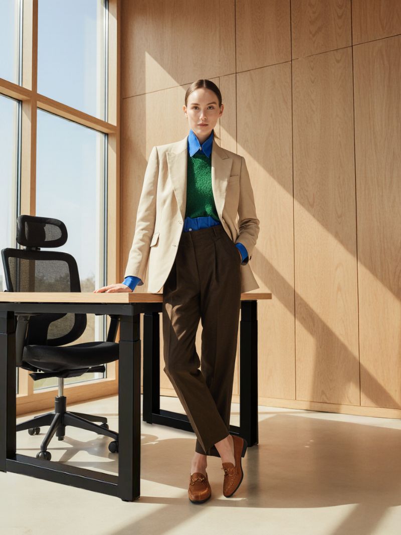 QUAD CONNECT_Pieds de Bureau Open Space Réglable en Hauteur _En situation