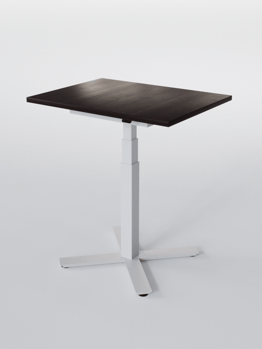 AUMWORLD_BureauAssisDeboutElectrique60x60ou80x60-MINIPLUS_Blanc_PlateauBoisFoncé_Copyrights_AUMWORLD_2024