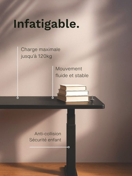 Un bureau Assis Debout électrique performant et robuste - AUM WORLD