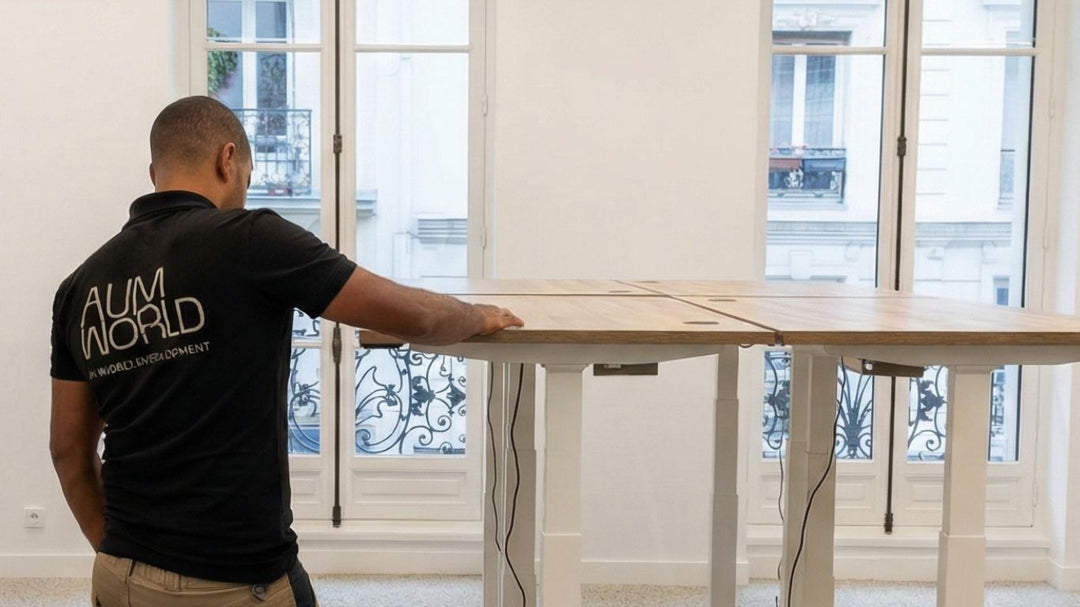 Les bureaux Assis Debout AUM WORLD sont-ils faciles à installer soi-même ?