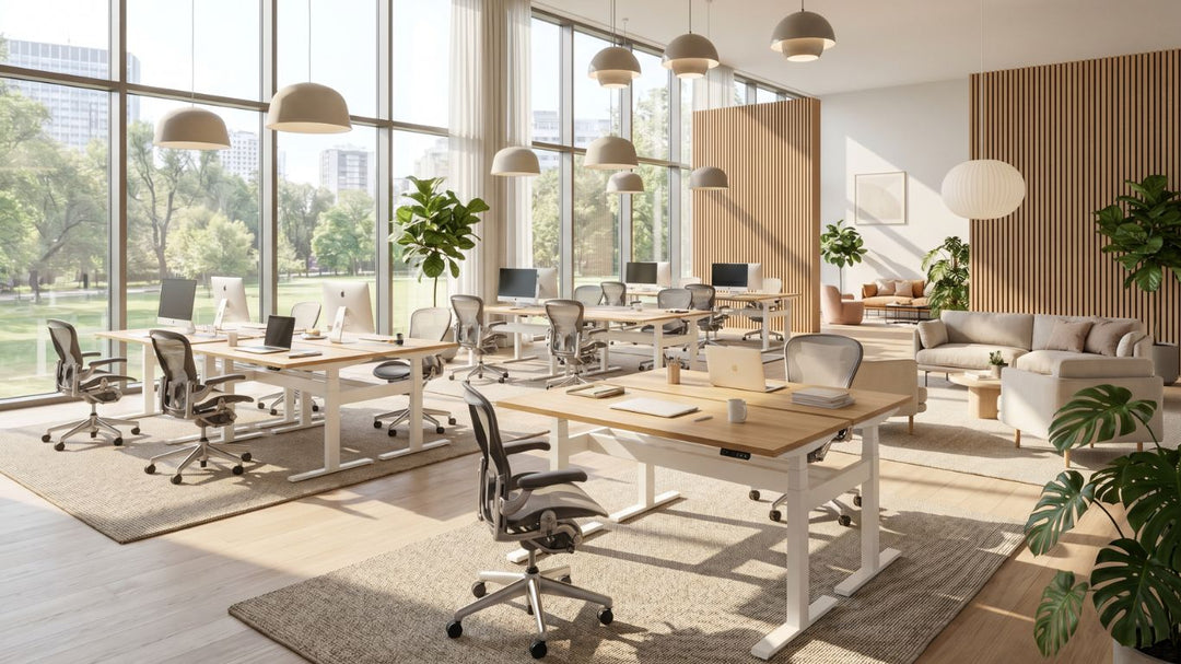 Achat de bureaux Assis Debout en grande quantité : quelles solutions propose AUM WORLD ?