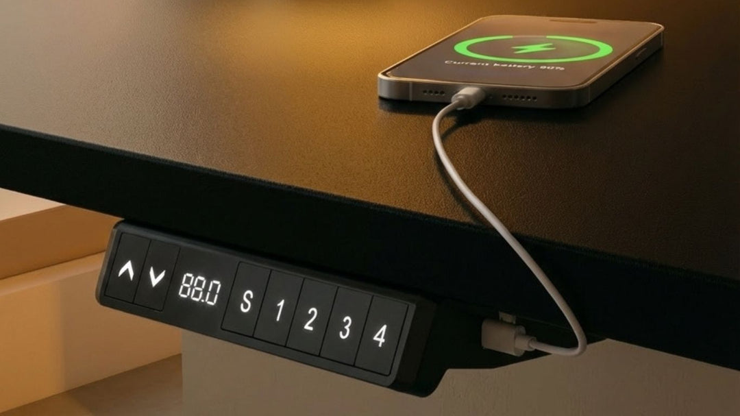 ADVANCED GO : bureau Assis Debout avec USB-A et USB-C