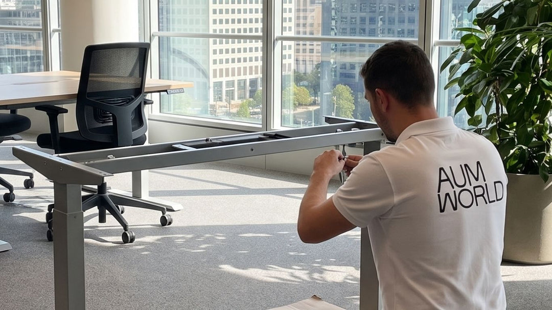 Livraison et installation d'un bureau Assis Debout AUM WORLD : que couvre le service en France ?