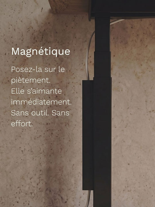 Goulotte Passe-Câbles Verticale Magnétique | 40 cm
