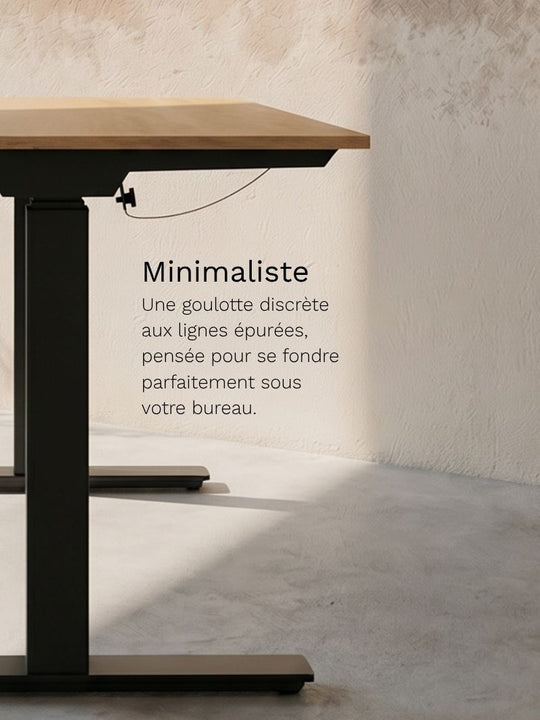 Goulotte Passe-Câbles Horizontale Incurvée | 93.5 cm