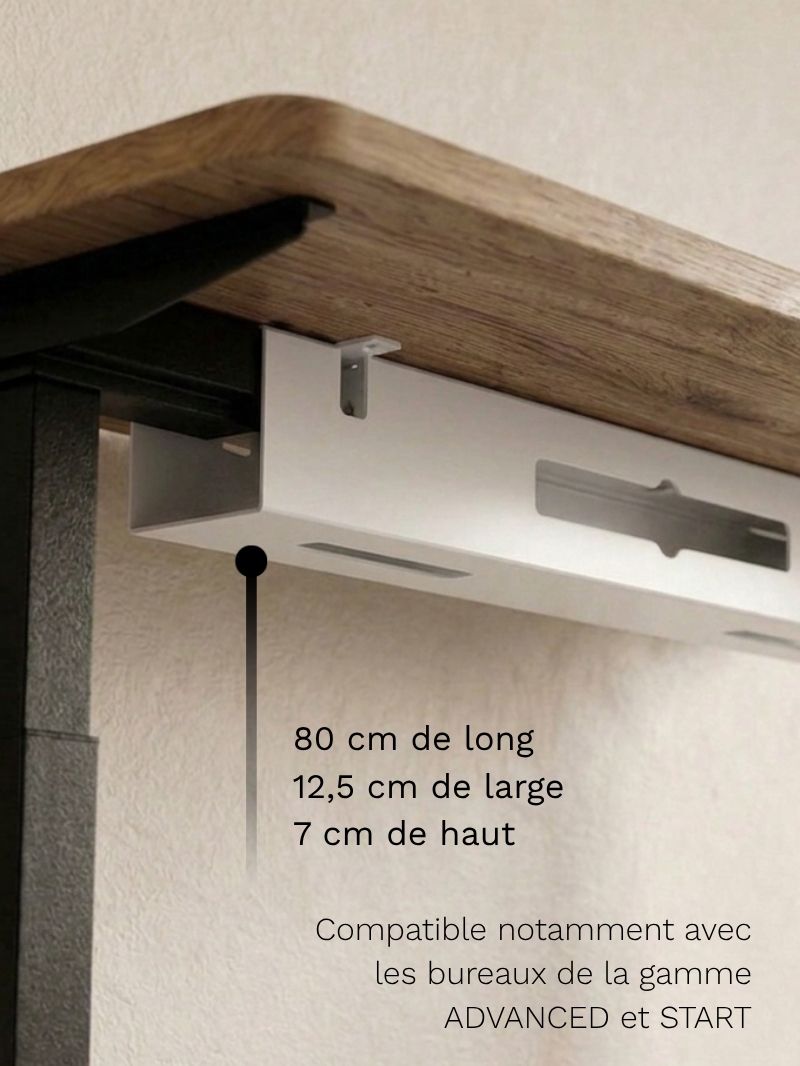 Goulotte Passe-Câbles Horizontale | 80 cm