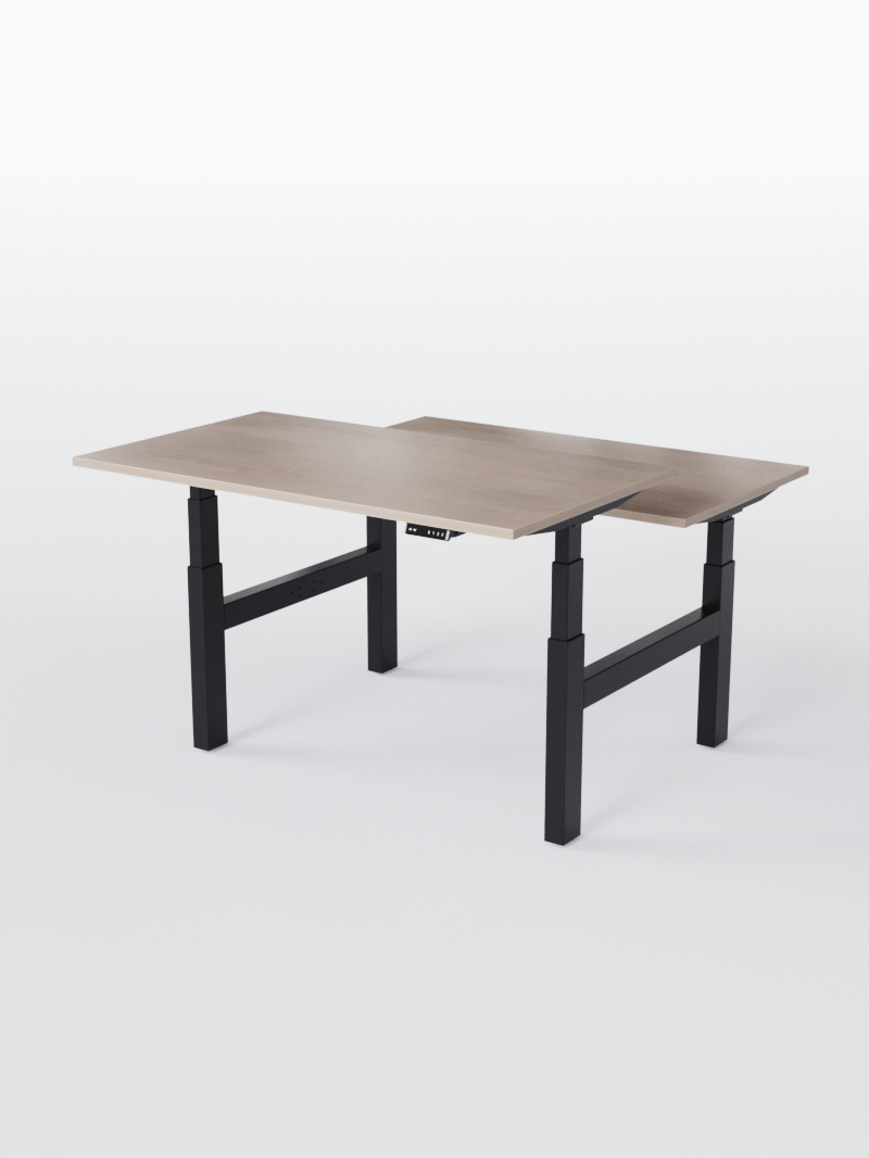 AUMWORLD_BenchReglableElectrique2PostesdeTravail_PortsUSBA_C_BLACK_LIGHTWOOD_WIDE