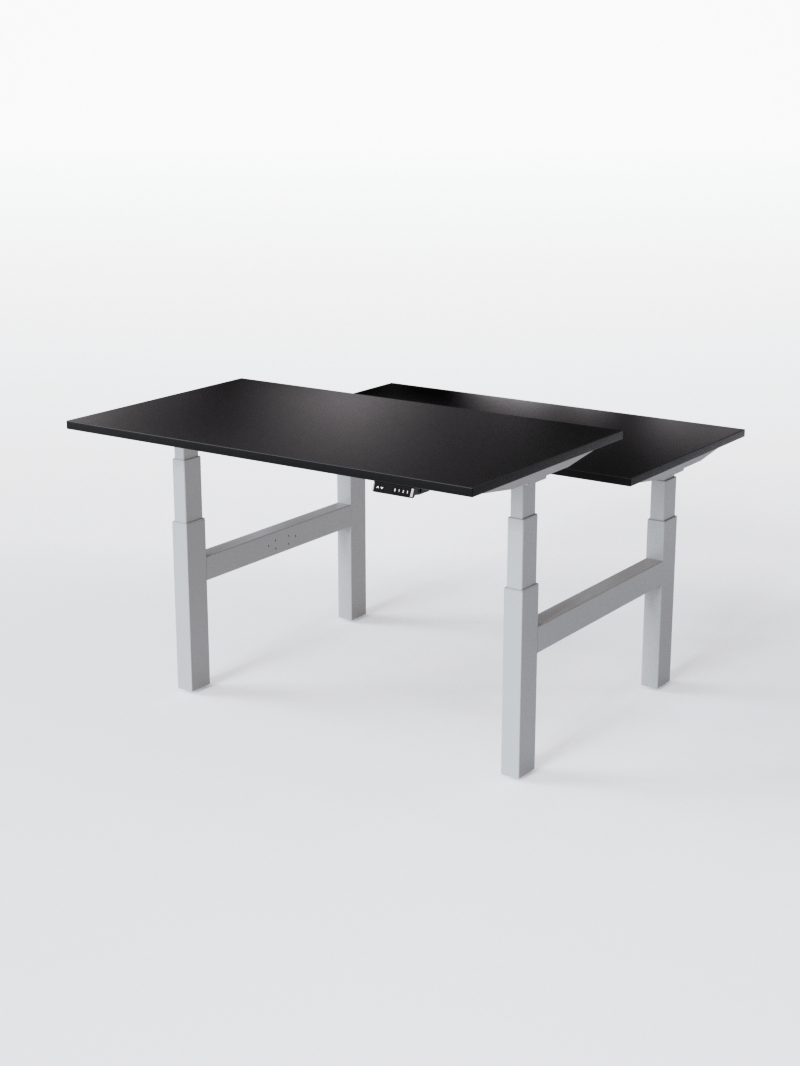 AUMWORLD_BenchReglableElectrique2PostesdeTravail_PortsUSBA_C_GREY_BLACK_WIDE