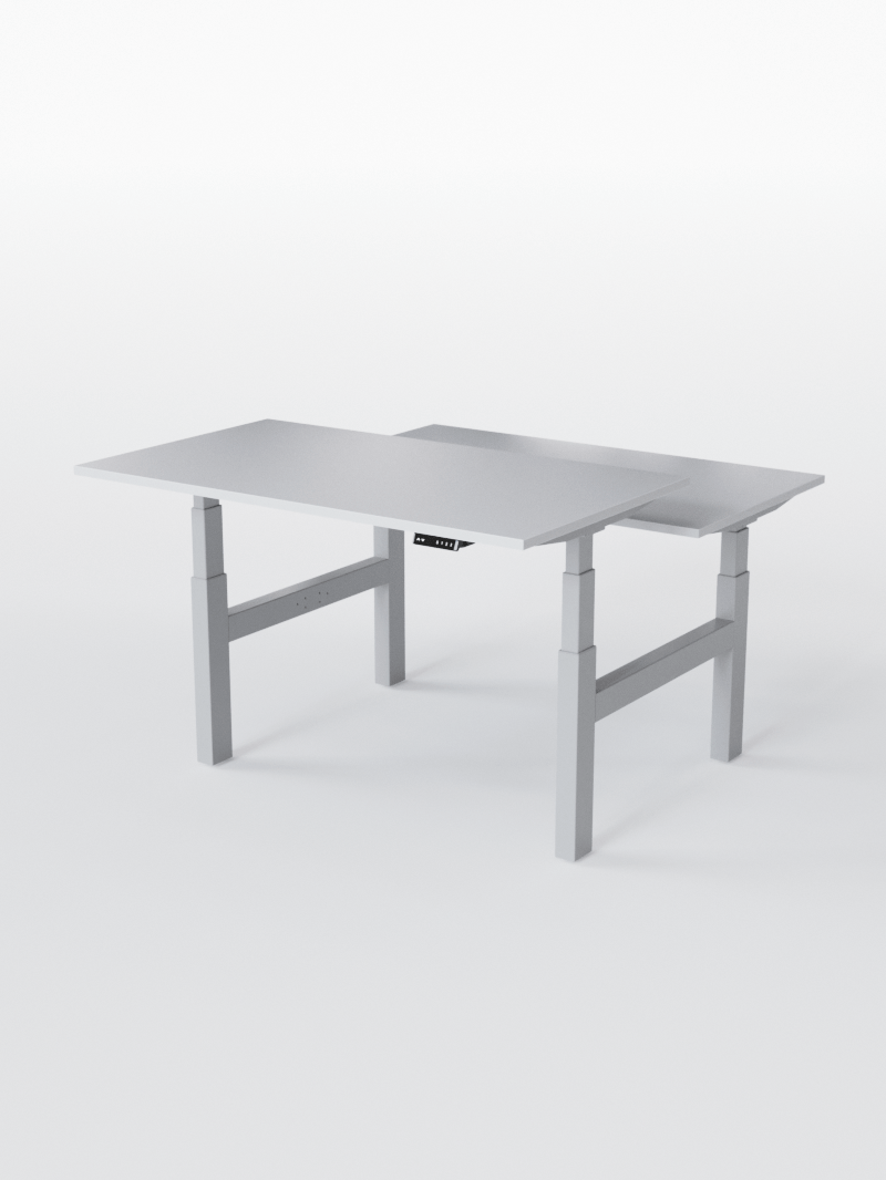 AUMWORLD_BenchReglableElectrique2PostesdeTravail_PortsUSBA_C_GREY_WHITE_WIDE