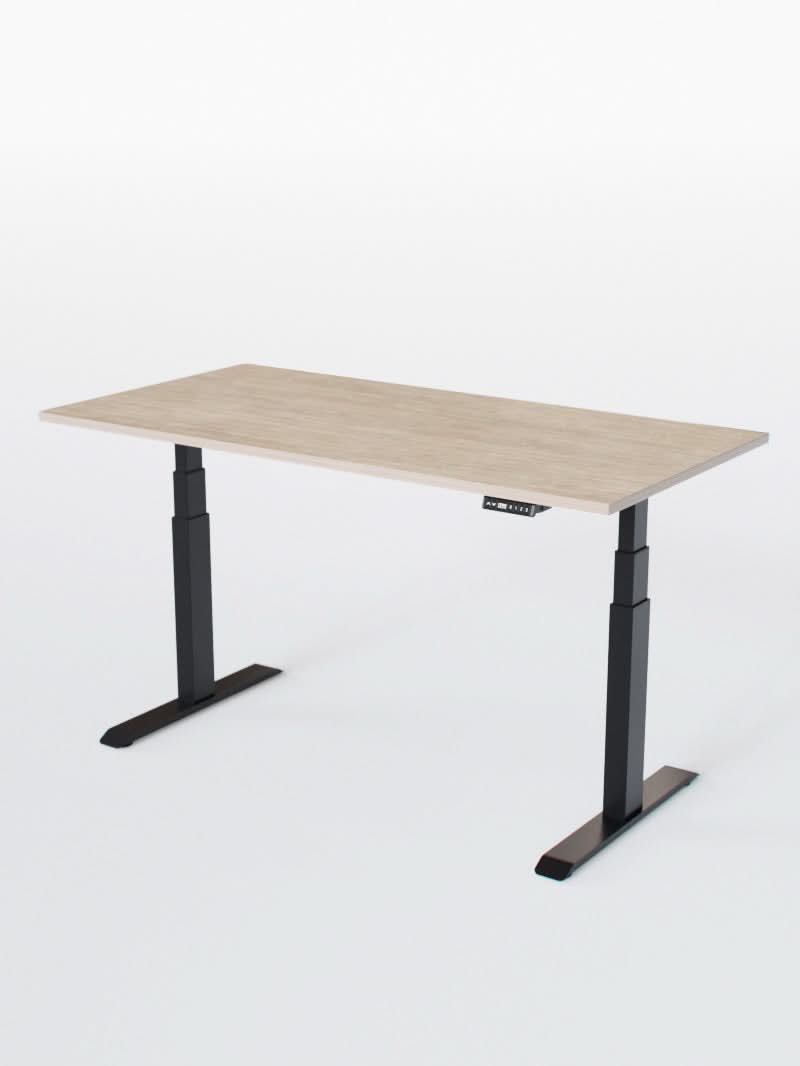 image Bureau Assis Debout Électrique - Ports USB A & C | ADVANCED GO - Plateau ESSENTIAL
