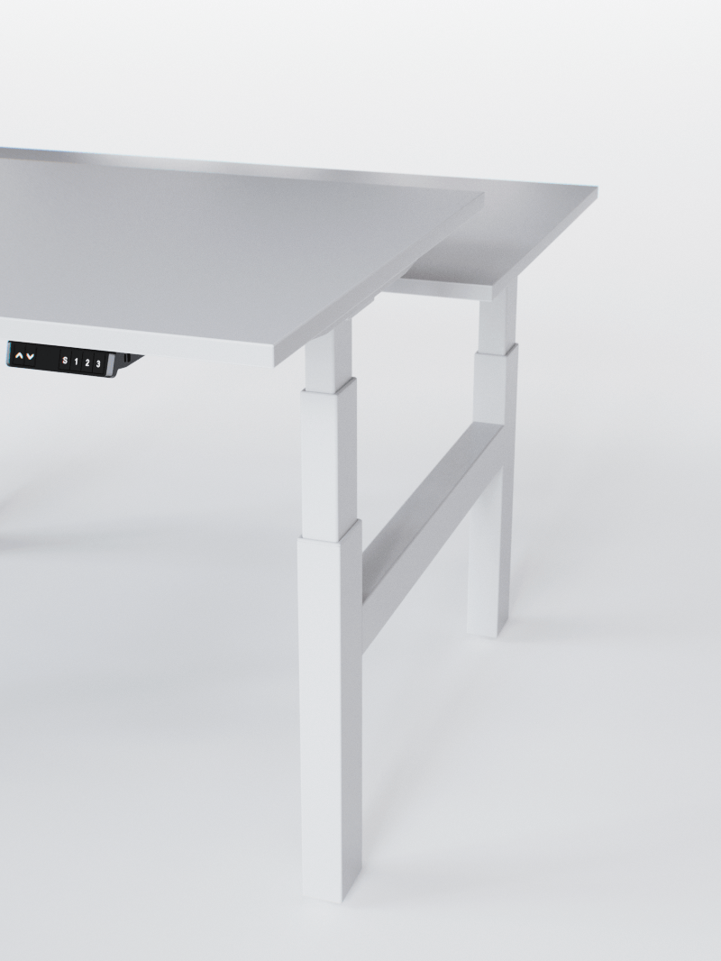 Bench Réglable Électrique 2 Postes de Travail Ports USB A & C DUO