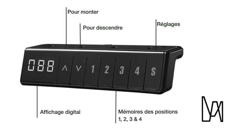 Table de Réunion Assis Debout Électrique | MEETING - Plateau ESSENTIAL