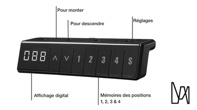 Table de Réunion Assis Debout Électrique | MEETING - Plateau ESSENTIAL