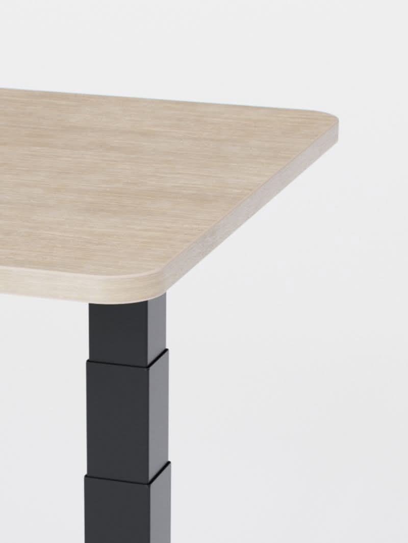 Plateau De Bureau En Hêtre Massif LUMBERLAND 80x120 Cm - Bords Chanfreinés, Design Naturel Et Robuste