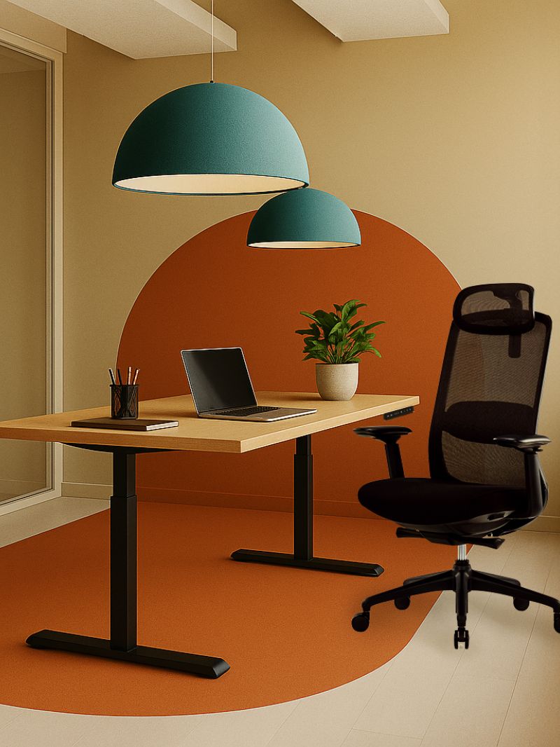 AUM WORLD MODULO 1 chaise de bureau ergonomique pour entreprises et teletravail