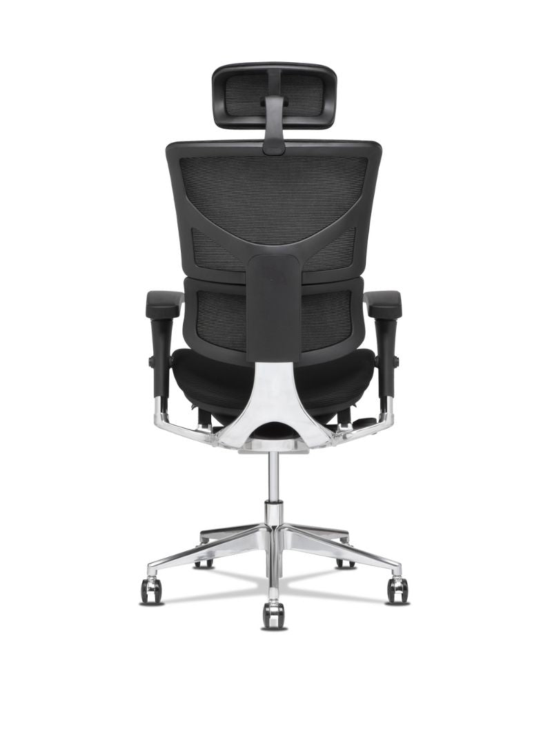 AW_CHAISE ERGONOMIQUE DE DIRECTION ALTIMA_CHROME_NOIR_AVEC APPUI-TETE_VUE ARRIERE