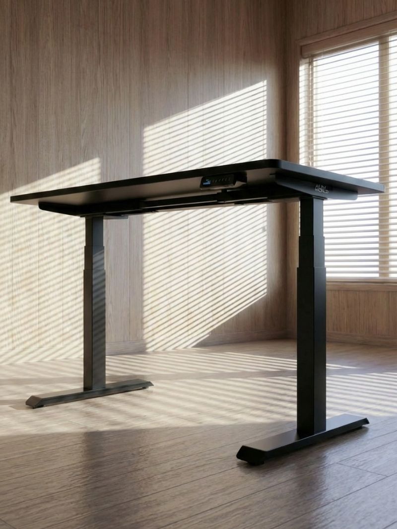 AW_Advanced_Pro_-_Plateau_Auva_Bureau_Assis_Debout_Electrique_70_cm_Angles_arrondis_Hautes_Performances_Vue latérale