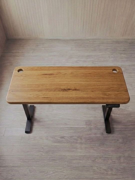 AW_Advanced Pro - Plateau Premium Oak | Bureau Assis Debout Electrique en Chene Massif, Hautes Performances_Vue de dessous