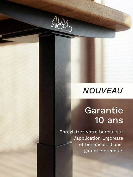 AW_Advanced Pro - Plateau Premium Oak | Bureau Assis Debout Electrique en Chene Massif, Hautes Performances_Garantie 10 ans