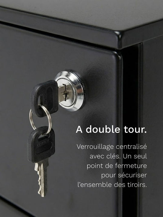 Caisson de Bureau avec serrure
AUM WORLD_Verouillage centralisé