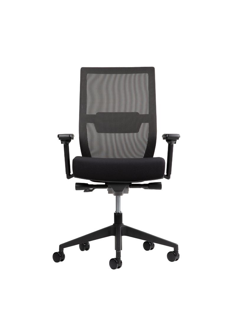 AW_CHAISE ERGONOMIQUE ERGOCLIM_NOIR_VUE FACE