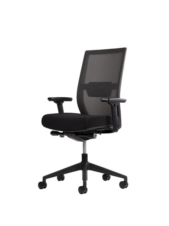 AW_CHAISE ERGONOMIQUE ERGOCLIM_NOIR_VUE 3/4 DROIT