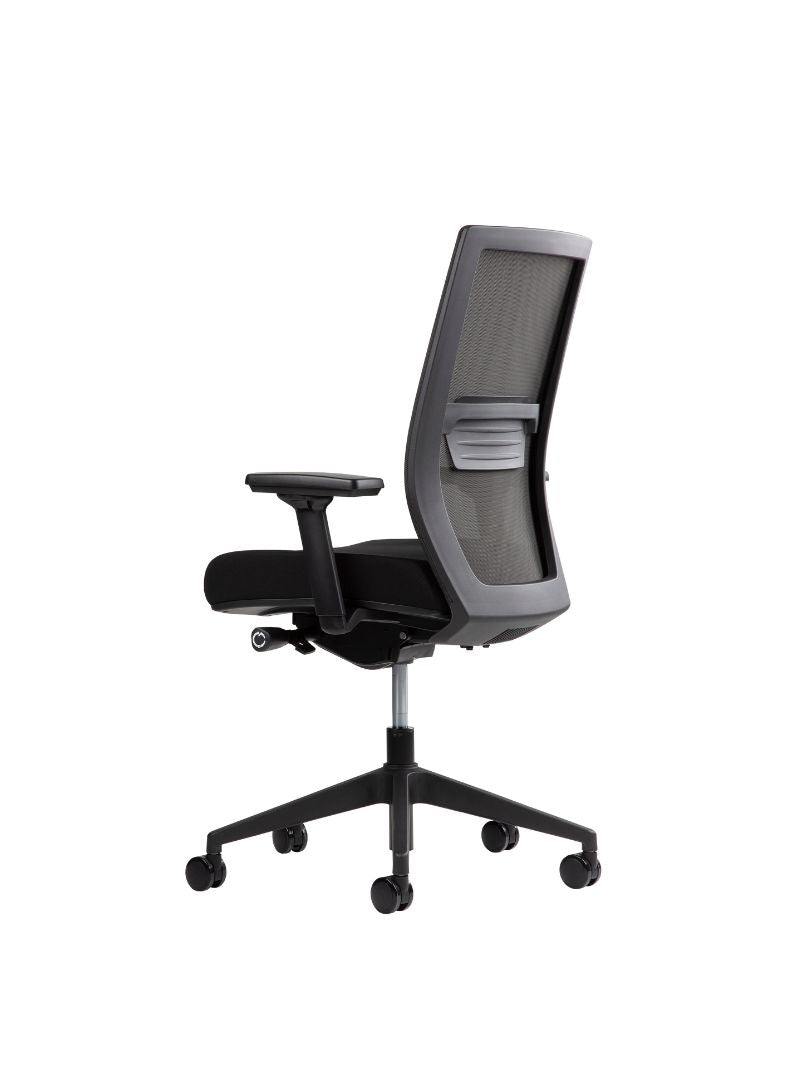AW_CHAISE ERGONOMIQUE ERGOCLIM_NOIR_VUE 3/4 ARRIERE
