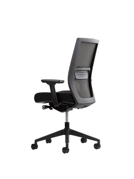 AW_CHAISE ERGONOMIQUE ERGOCLIM_NOIR_VUE 3/4 ARRIERE