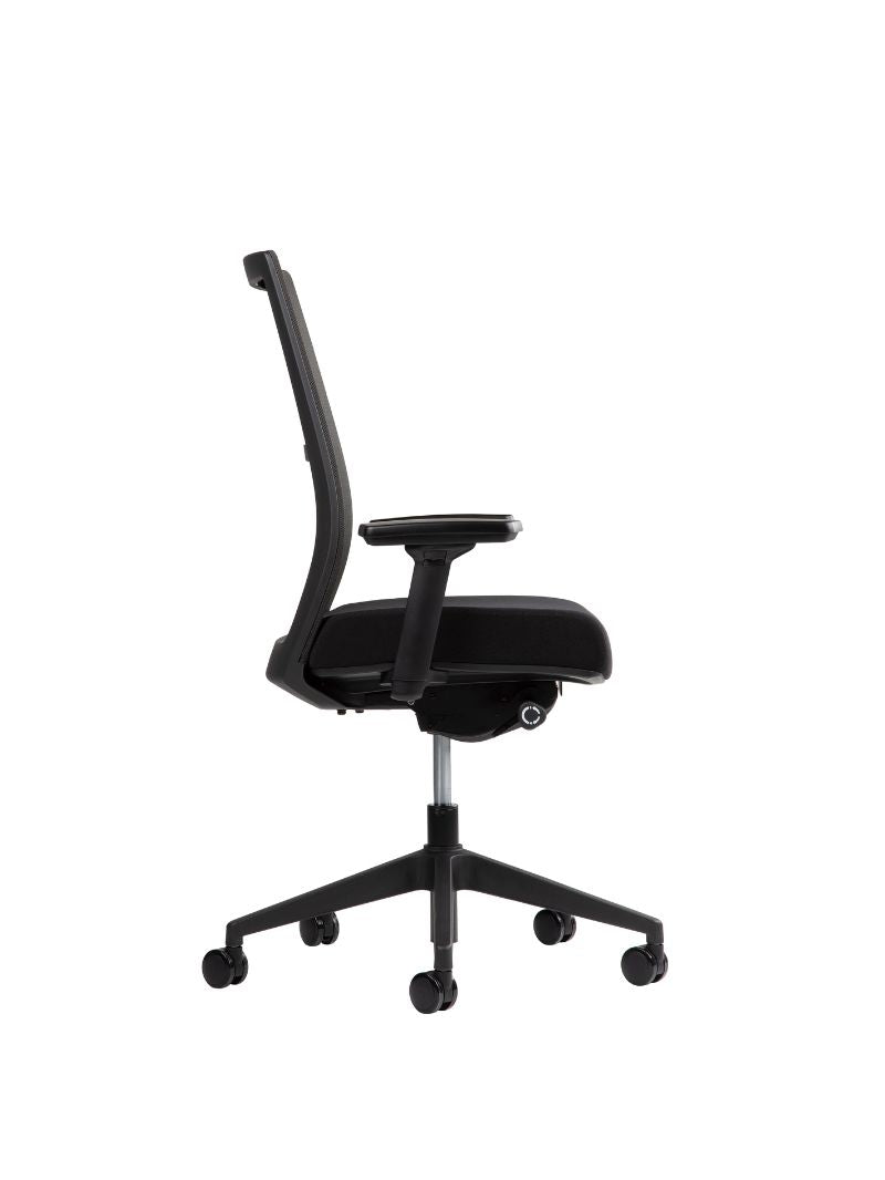 AW_CHAISE ERGONOMIQUE ERGOCLIM_NOIR_VUE LATERALE