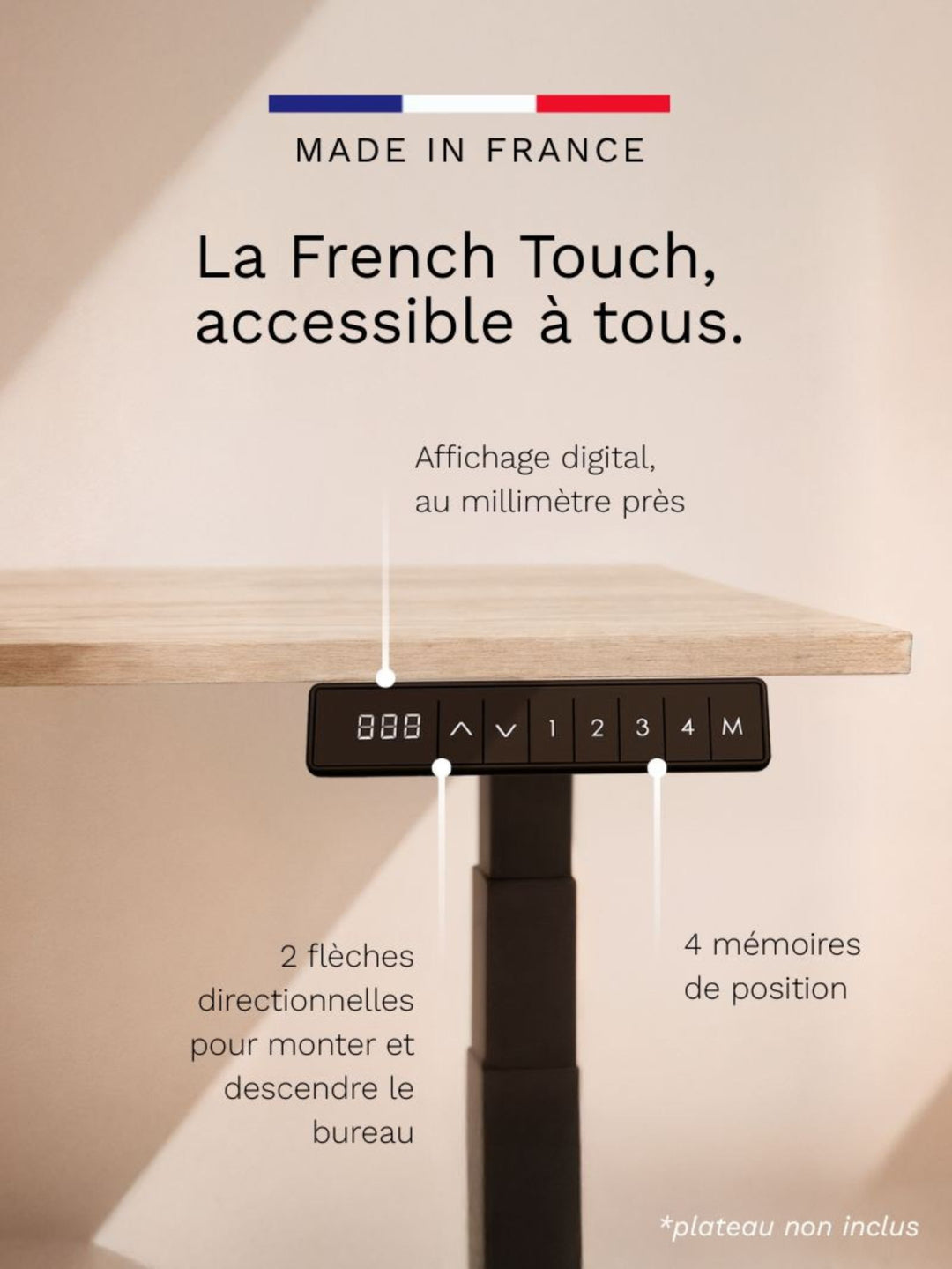 Pieds de Bureau Électrique Réglable en Hauteur | Advanced