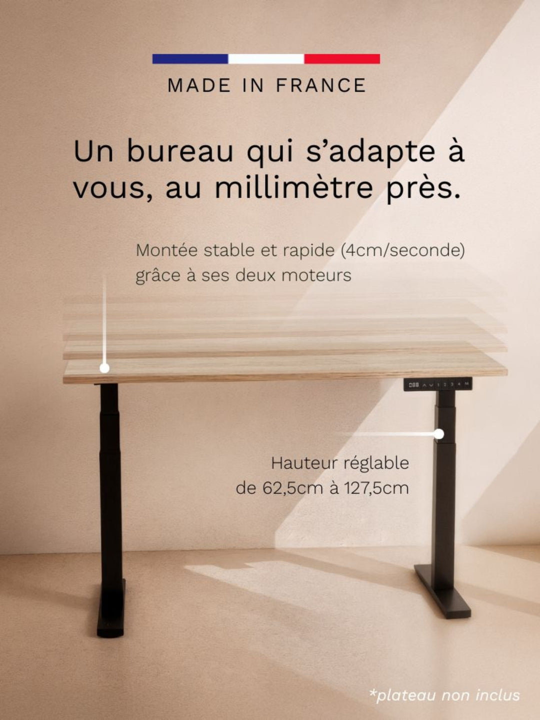 Pieds de Bureau Électrique Réglable en Hauteur | Advanced