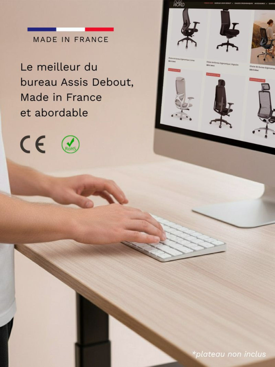 Pieds de Bureau Électrique Réglable en Hauteur | Advanced
