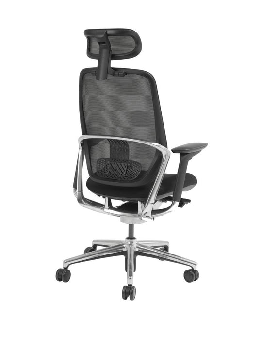 AW_CHAISE ERGONOMIQUE_IMPERIA_NOIR_AVEC APPUI-TETE_VUE 3/4 ARRIERE