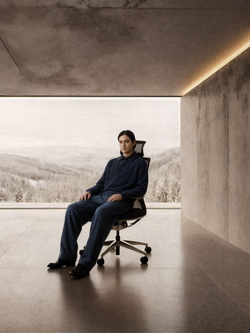 Chaise de direction ergonomique INVICTA en aluminium par AUM WORLD