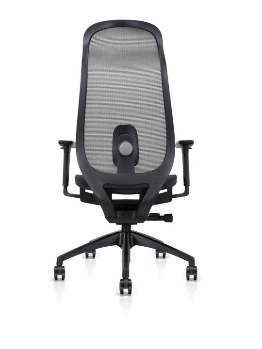 AW_CHAISE ERGONOMIQUE LINEO_NOIR_AVEC APPUI-TETE INTEGRE_VUE ARRIERE