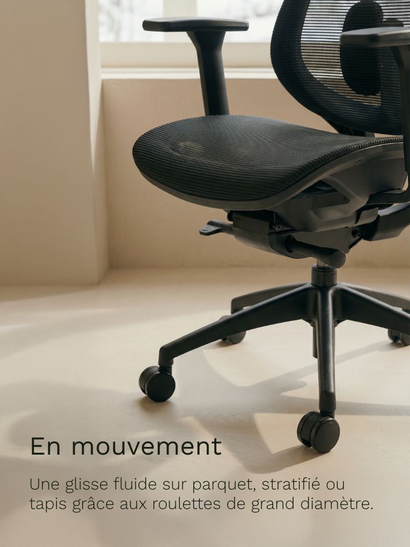 Chaise de bureau LINEO par AUM WORLD, spécialiste de l'ergonomie au travail