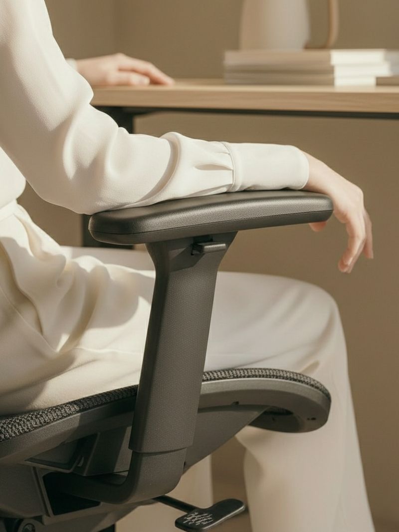 accoudoirs réglables chaise de bureau LINEO par AUM WORLD