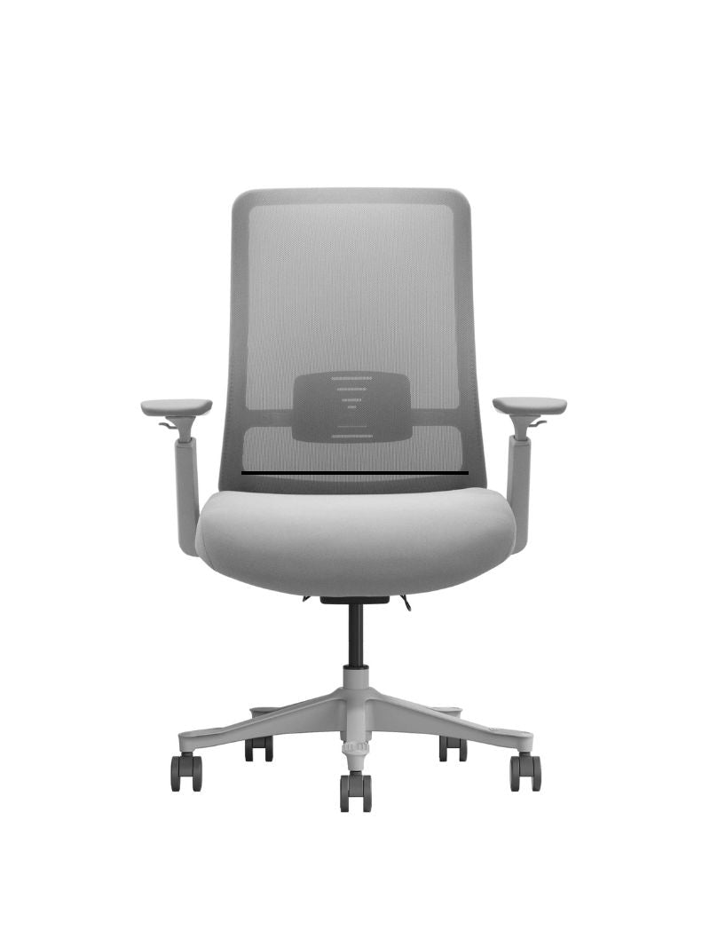 AW_CHAISE ERGONOMIQUE LUNO_GRIS_VUE AVANT