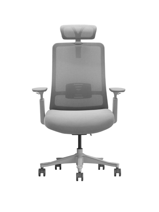 AW_CHAISE ERGONOMIQUE LUNO_GRIS_AVEC APPUI-TETE_VUE FACE