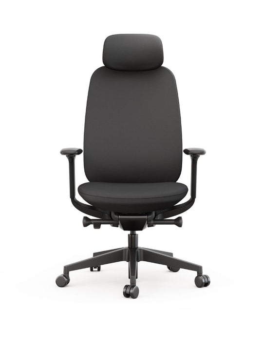 AW_CHAISE ERGONOMIQUE DE DIRECTION MAESTRA_NOIR_AVEC APPUI-TETE_VUE FACE