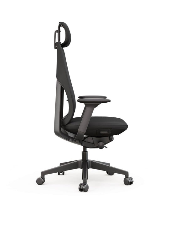 AW_CHAISE ERGONOMIQUE DE DIRECTION MAESTRA_NOIR_AVEC APPUI-TETE_VUE LATERALE