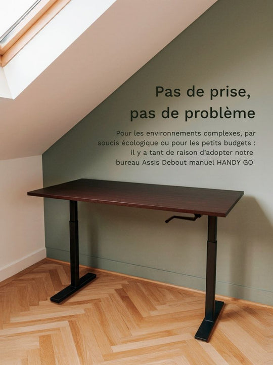 Bureau réglable à manivelle HANDY GO par AUM WORLD