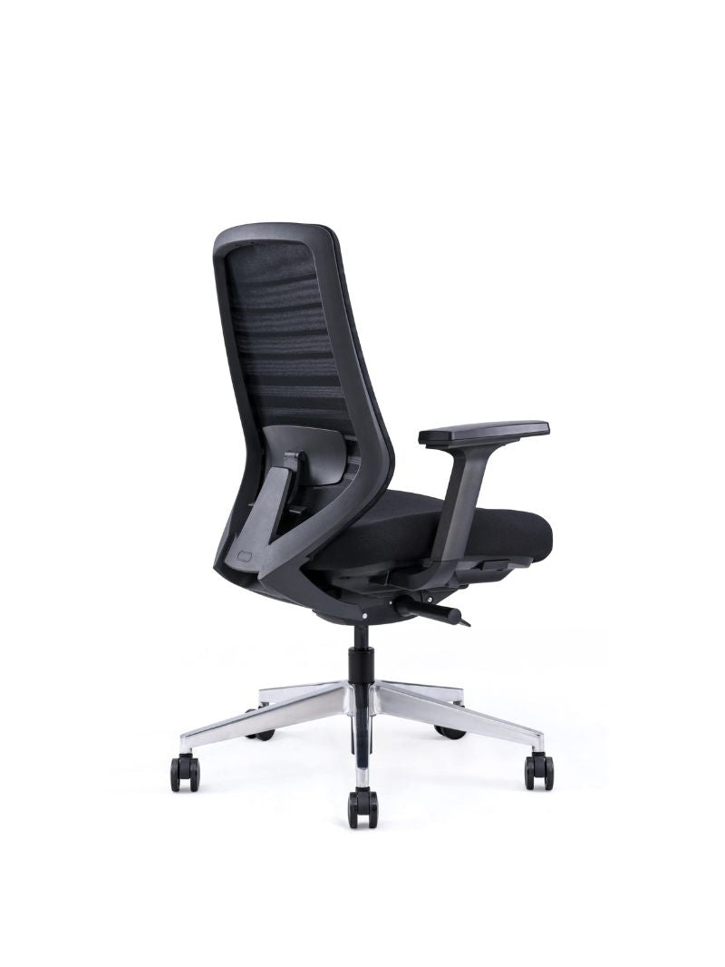 AW_CHAISE ERGONOMIQUE NESTO_NOIR_VUE 3/4 ARRIERE