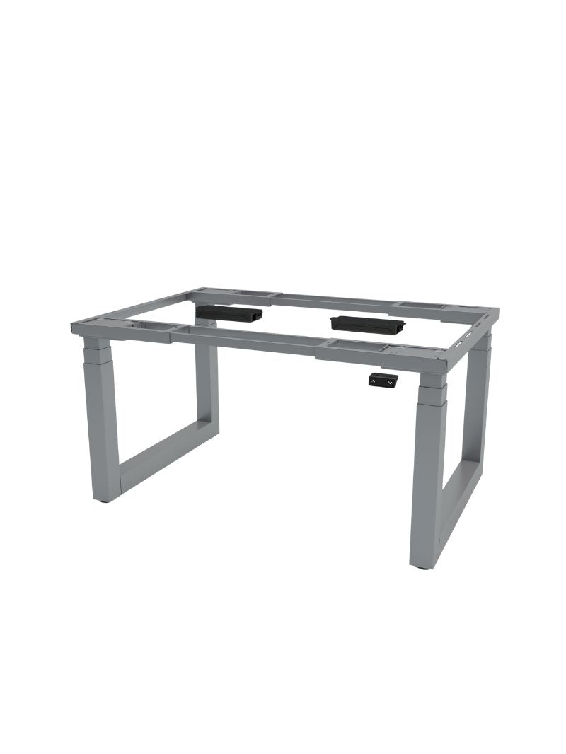 AW_QUAD CONNECT_Pieds de Bureau Open Space Réglable en Hauteur _Version courte_Gris