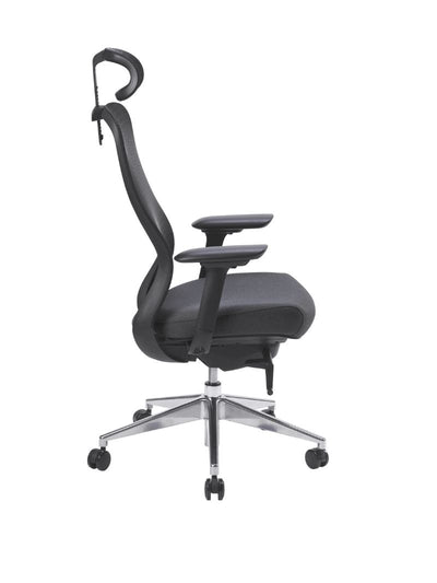 AW_CHAISE ERGONOMIQUE DE DIRECTION ULTIME_GRAPHITE_AVEC APPUI-TETE_VUE LATERALE