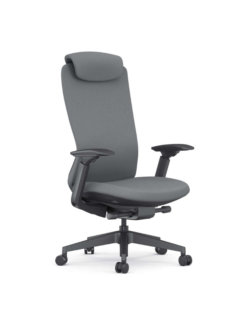 AW_CHAISE ERGONOMIQUE DE DIRECTION VECTURA_NOIR_AVEC APPUI-TETE_VUE 3/4 GAUCHE